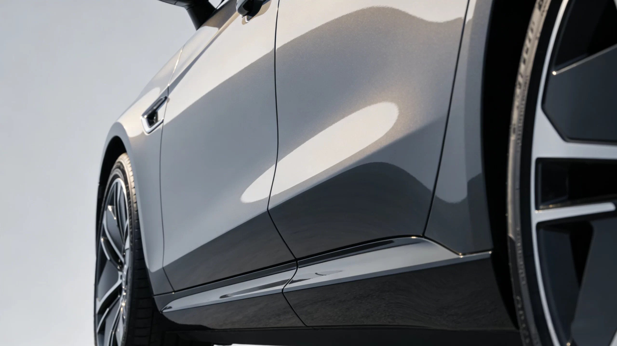 漂亮汽车漆面的轿车